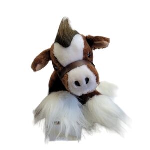 Vintage Karol Western Resting Clydesdale Plush Horse 12"